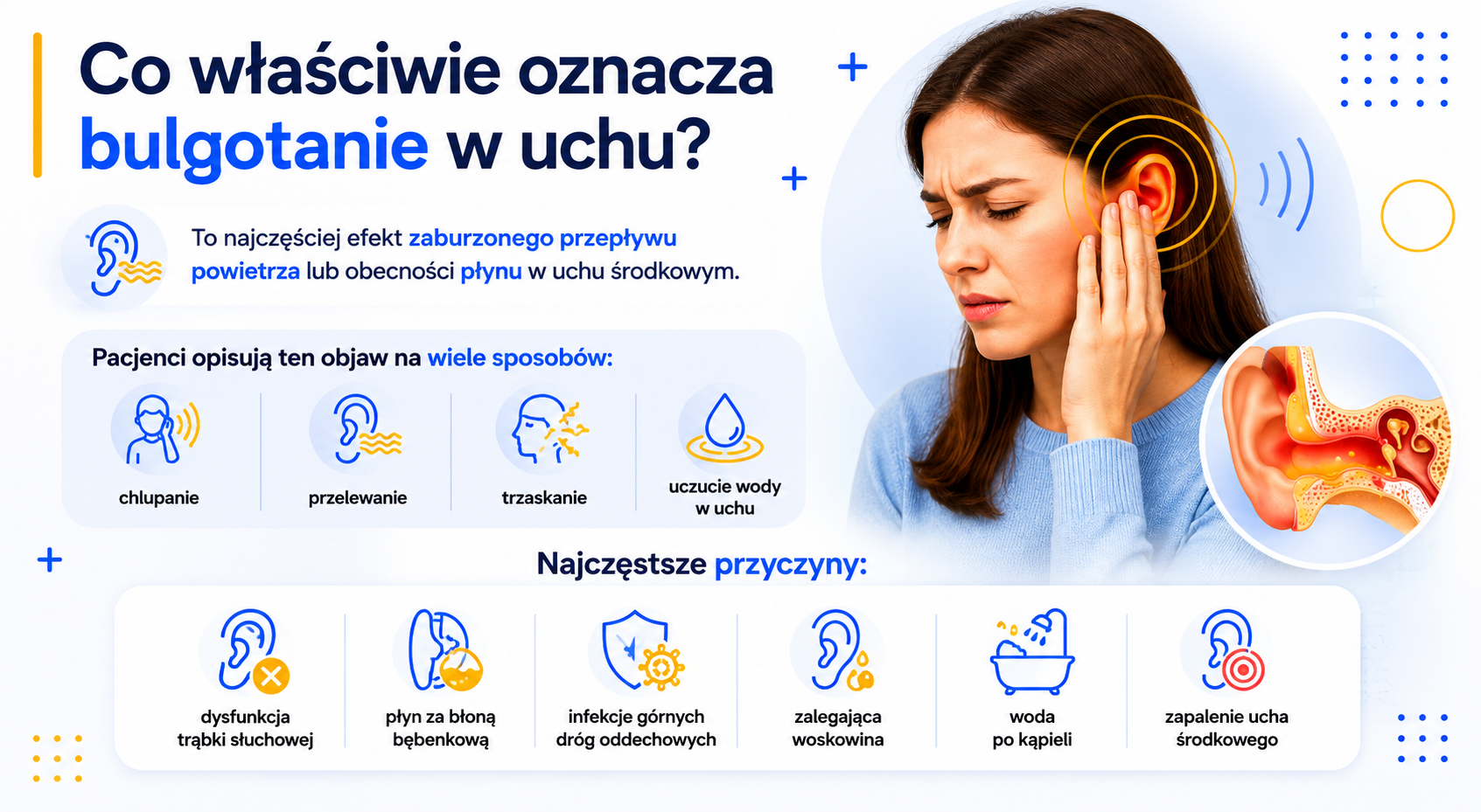 Bulgotanie w uchu – skąd się bierze i czy jest groźne?
