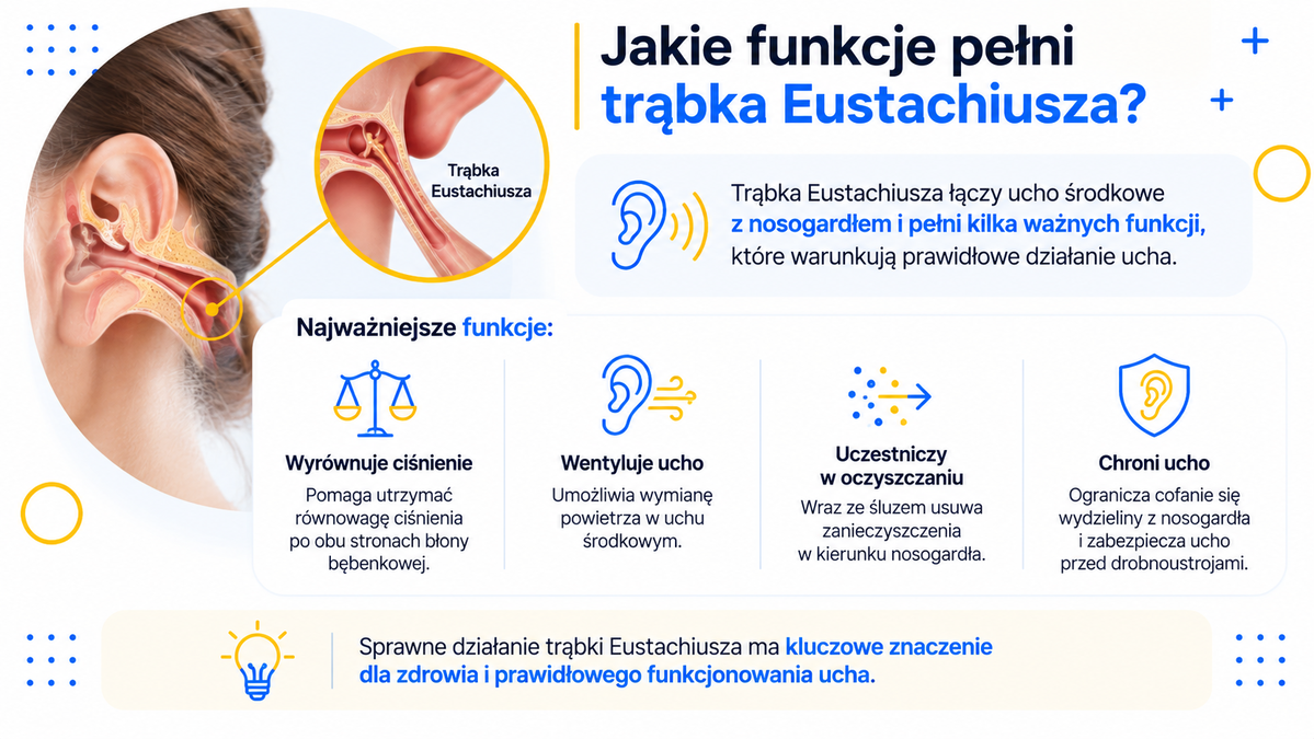 Trąbka Eustachiusza – co to jest, gdzie się znajduje i dlaczego ma tak duże znaczenie dla słuchu?